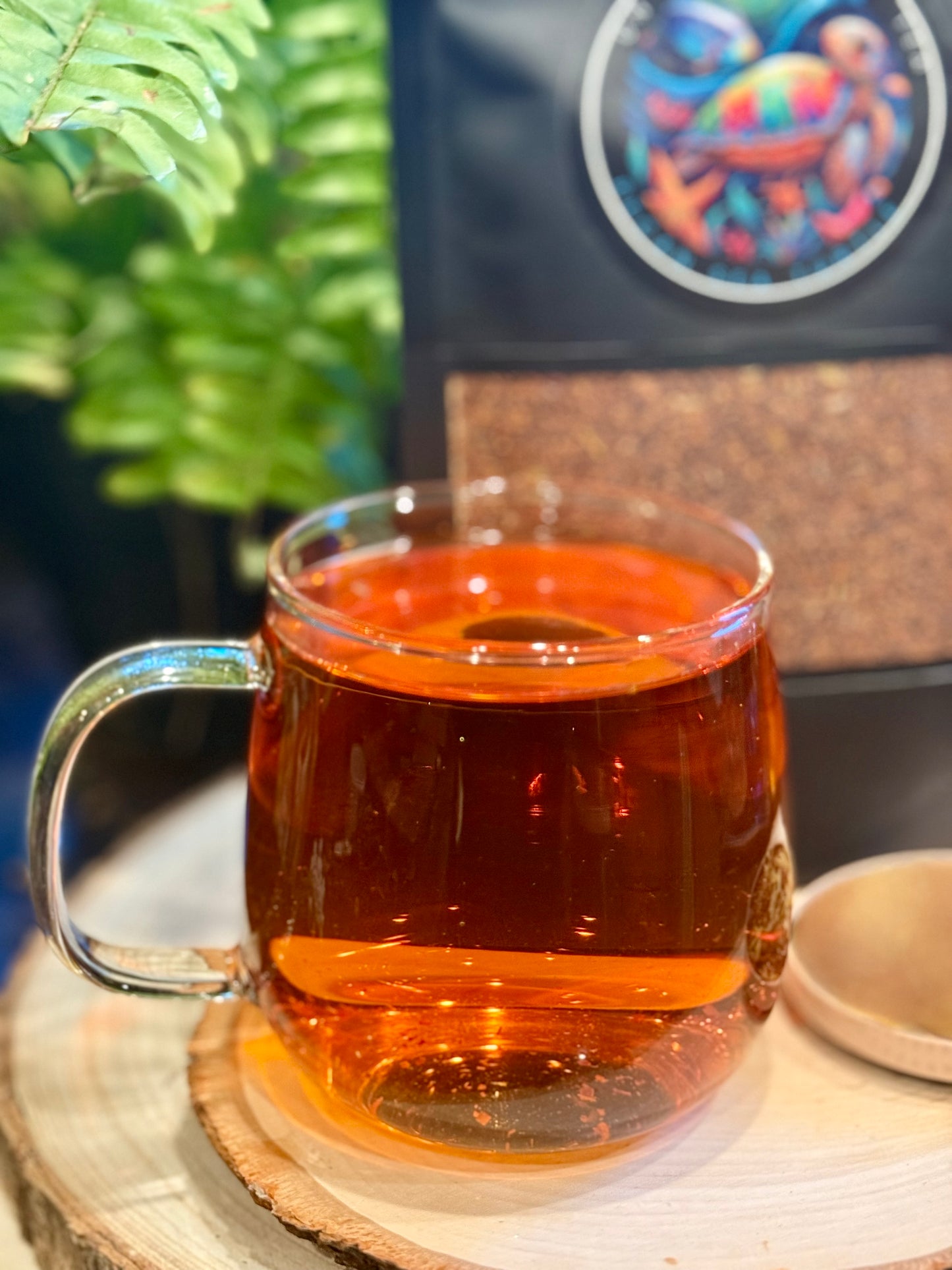 Pecan Sea Turtle Artisan Glitter Tea - 2 oz